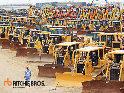 Equipment at a Ritchie Bros. Auction